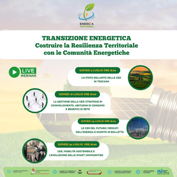 Transizione energetica: quattro webinar sulle Comunità Energetiche - Clicca per ingrandire l'immagine