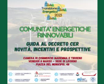 Evento “Comunità Energetiche Rinnovabili: Guida al Decreto CER - Novità, incentivi e prospettive”